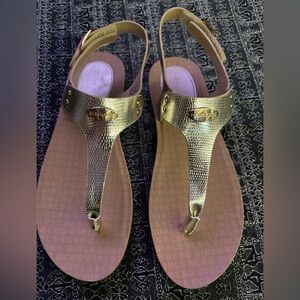 BCBGirls Metallic Gold Sandals